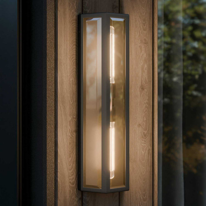 Kichler Canada - 59216BKT - Two Light Outdoor Wall Mount - Berens - Textured Black