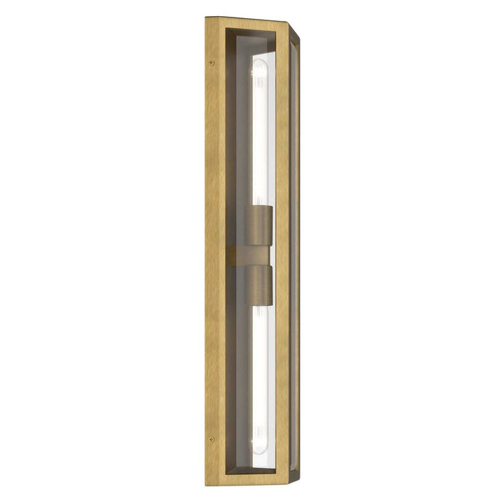 Kichler Canada - 59216NBR - Two Light Outdoor Wall Mount - Berens - Natural Brass