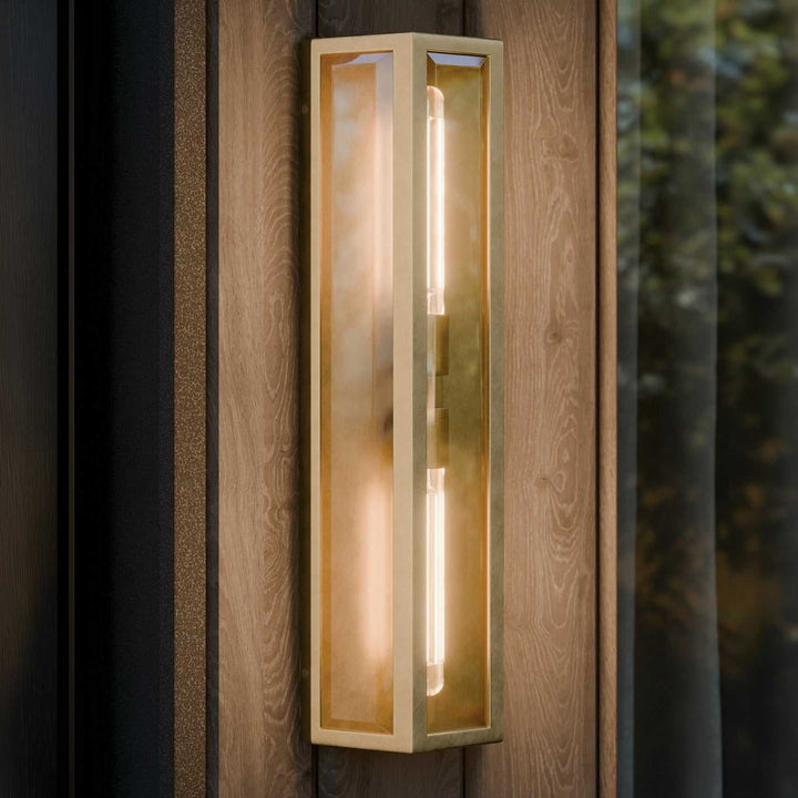 Kichler Canada - 59216NBR - Two Light Outdoor Wall Mount - Berens - Natural Brass
