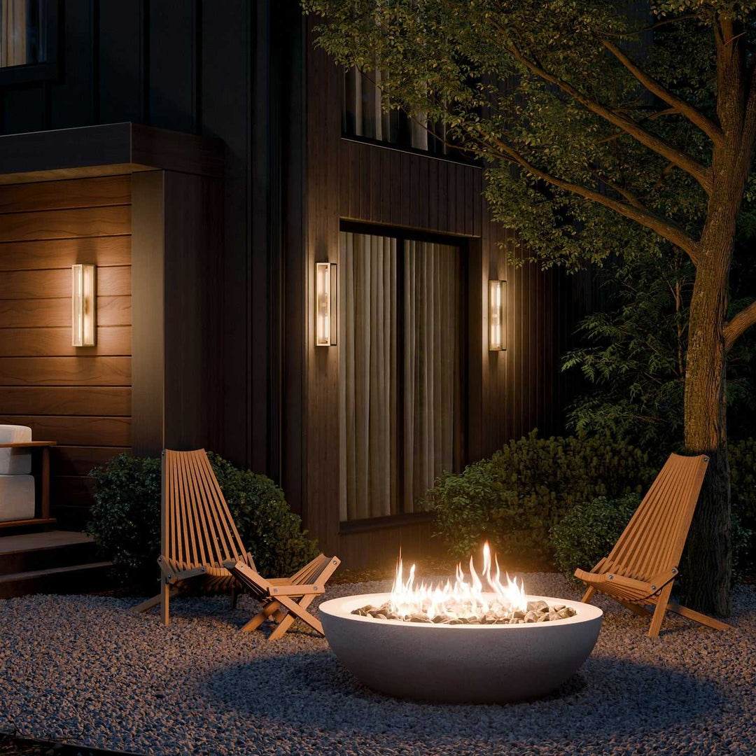 Kichler Canada - 59216NBR - Two Light Outdoor Wall Mount - Berens - Natural Brass