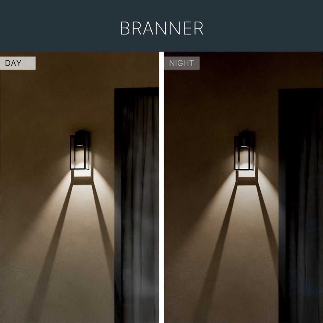 Kichler Canada - 59111BKTDS - One Light Outdoor Wall Mount - Branner - Textured Black
