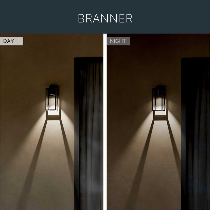 Kichler Canada - 59111BKTDS - One Light Outdoor Wall Mount - Branner - Textured Black
