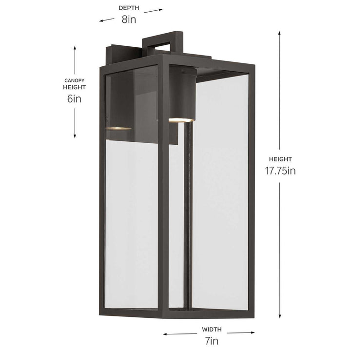 Kichler Canada - 59112OZDS - One Light Outdoor Wall Mount - Branner - Olde Bronze
