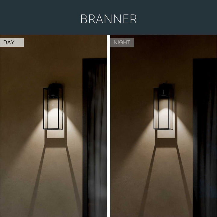 Kichler Canada - 59113BKTDS - One Light Outdoor Wall Mount - Branner - Textured Black