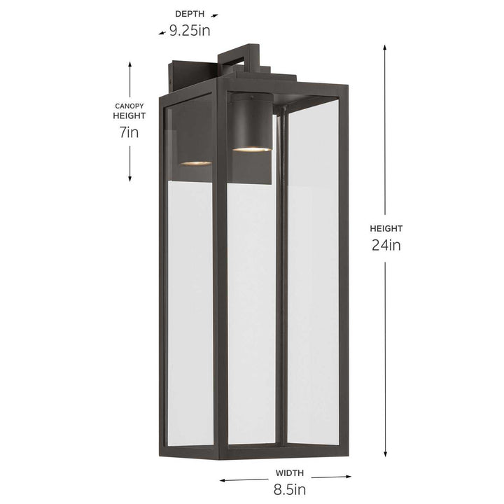 Kichler Canada - 59113OZDS - One Light Outdoor Wall Mount - Branner - Olde Bronze
