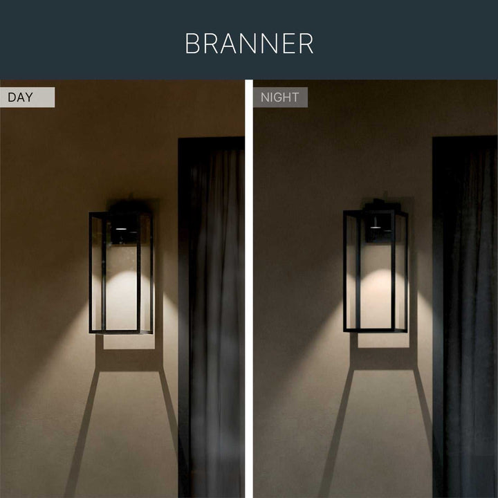 Kichler Canada - 59114BKTDS - One Light Outdoor Wall Mount - Branner - Textured Black