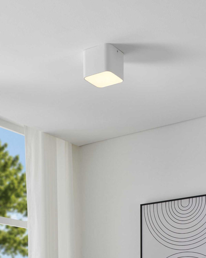 Grimasola LED Flush Mount in White Eglo Canada