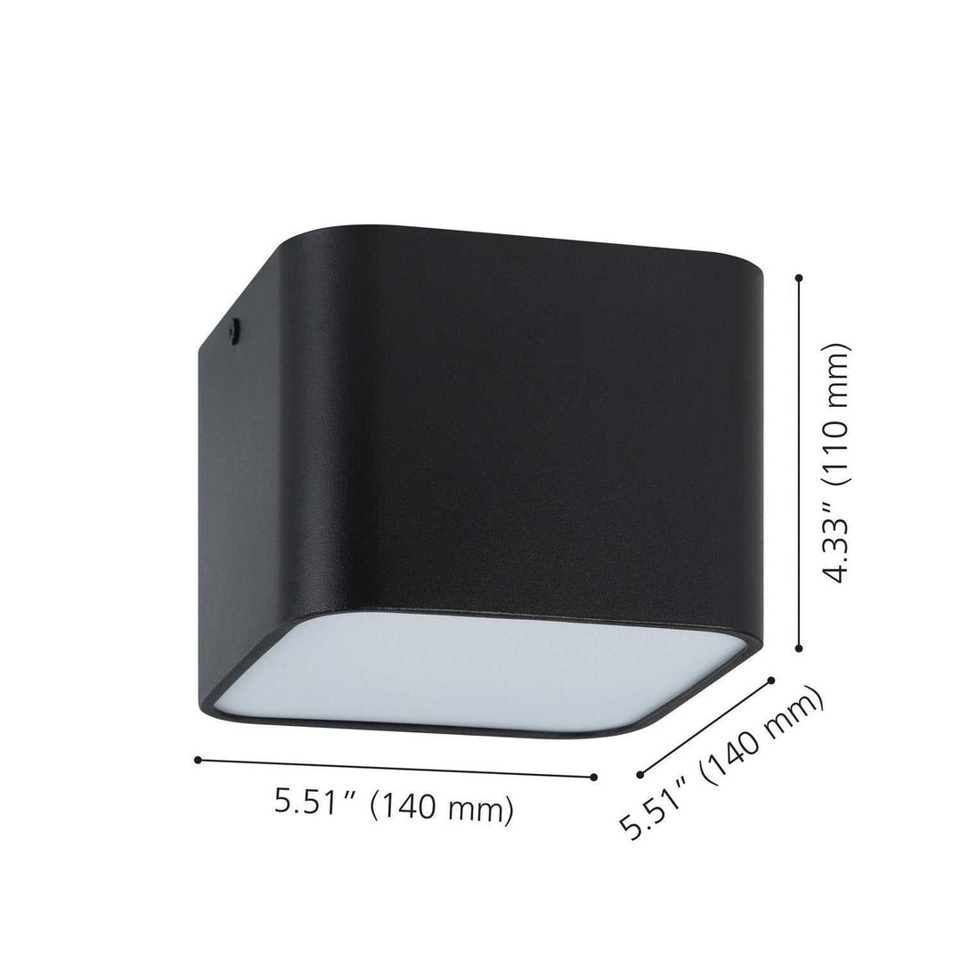 Grimasola LED Flush Mount in Black Eglo Canada