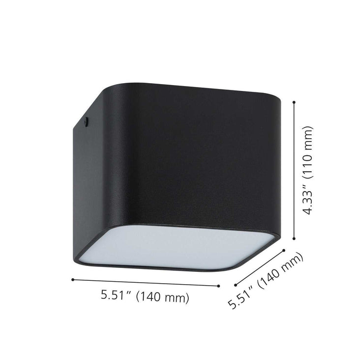 Grimasola LED Flush Mount in Black Eglo Canada