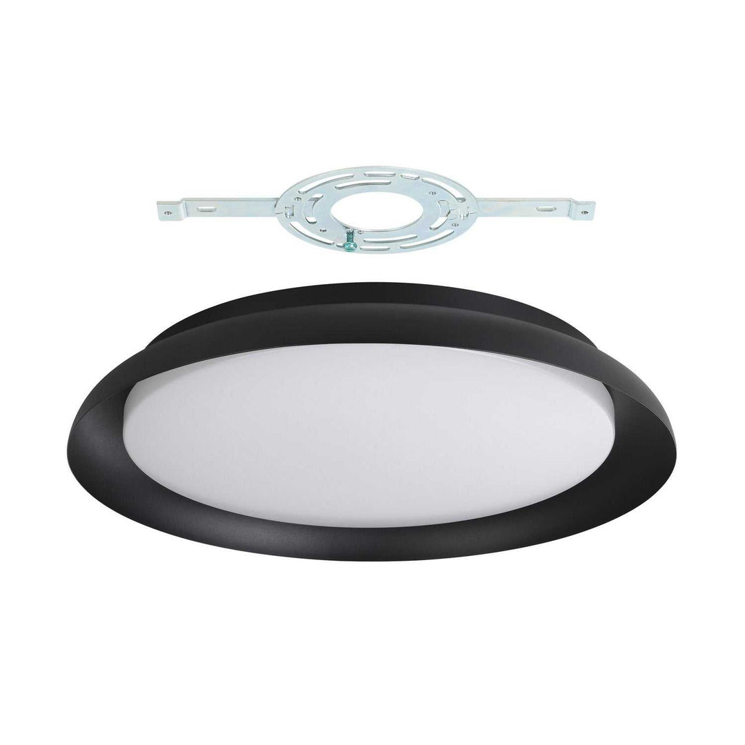 Sebio LED Flush Mount in Black Eglo Canada