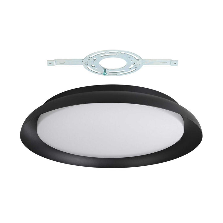 Sebio LED Flush Mount in Black Eglo Canada
