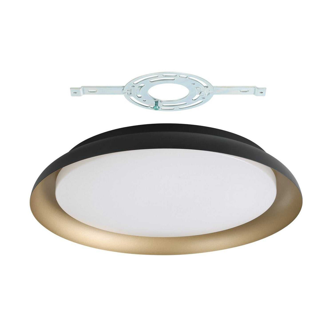 Sebio LED Flush Mount in Black, Gold Eglo Canada
