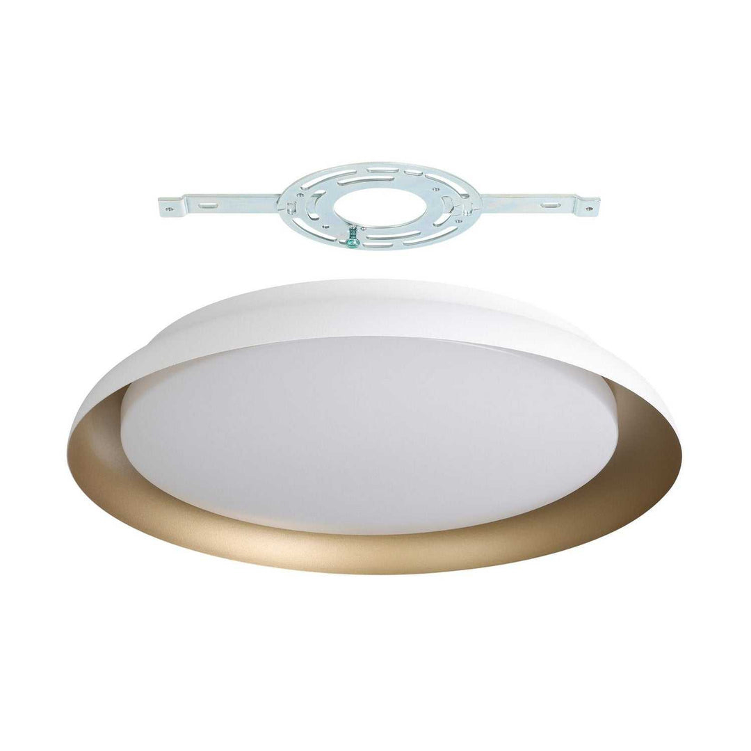 Sebio LED Flush Mount in White, Gold Eglo Canada
