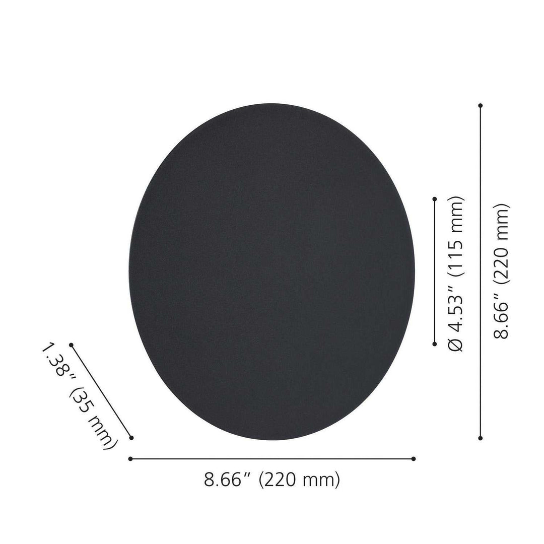 Alamilo LED Wall Sconce in Black Eglo Canada