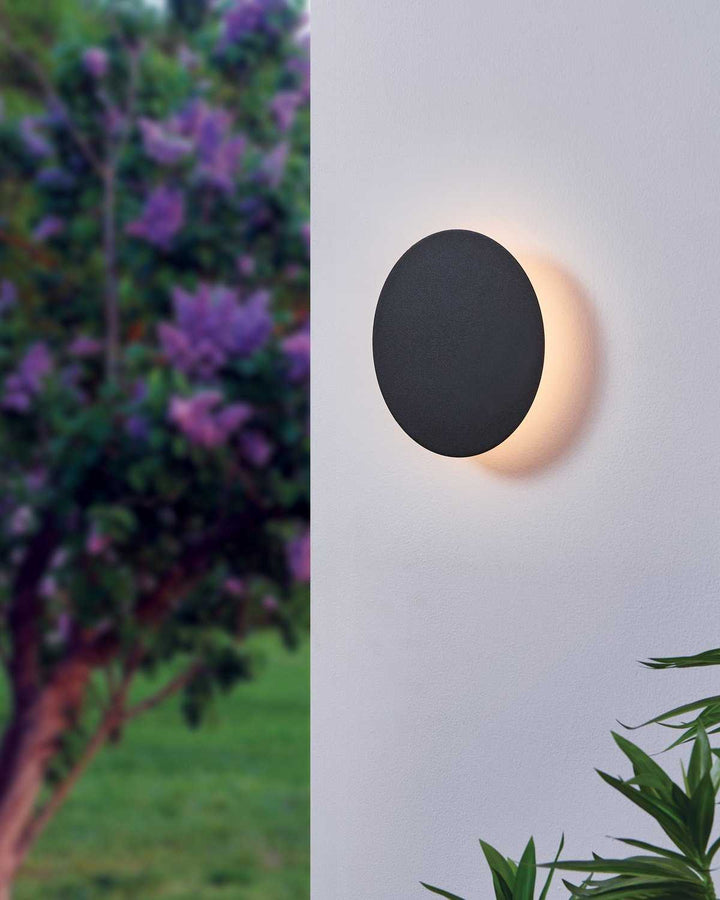 Alamilo LED Wall Sconce in Black Eglo Canada
