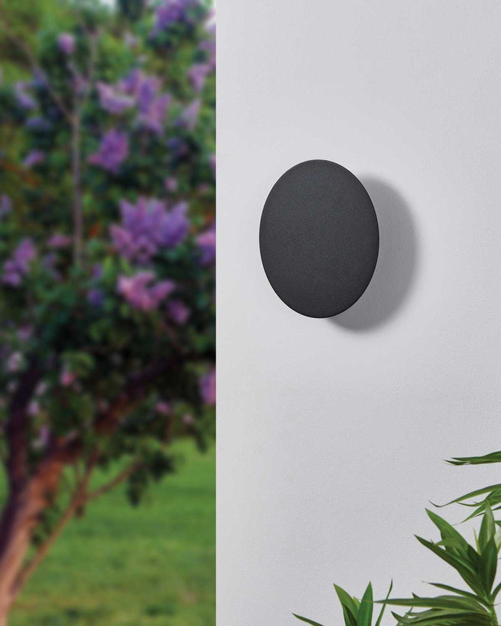 Alamilo LED Wall Sconce in Black Eglo Canada