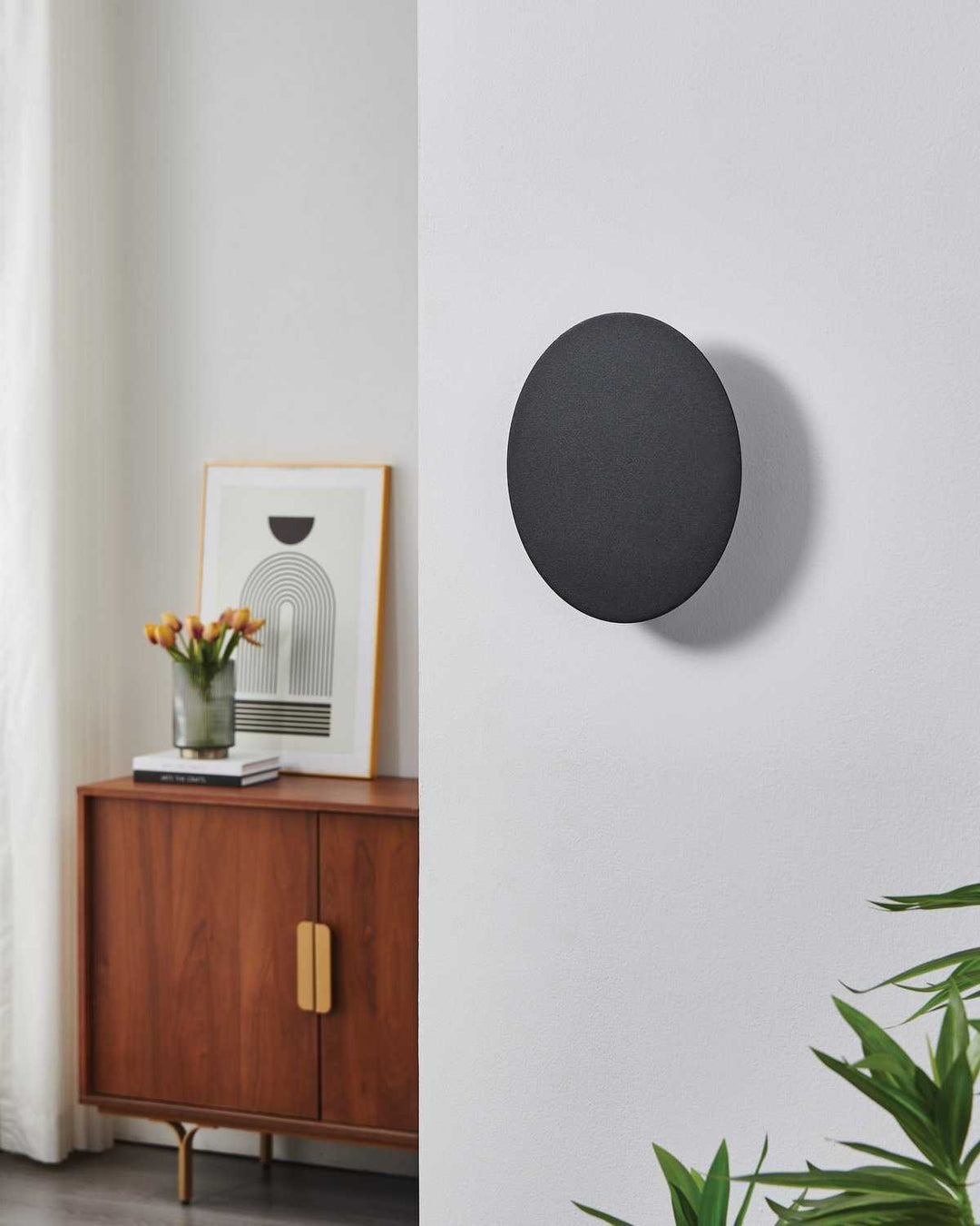 Alamilo LED Wall Sconce in Black Eglo Canada