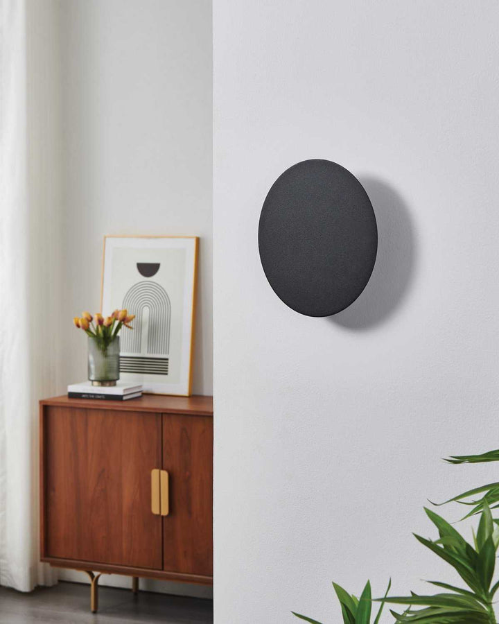 Alamilo LED Wall Sconce in Black Eglo Canada