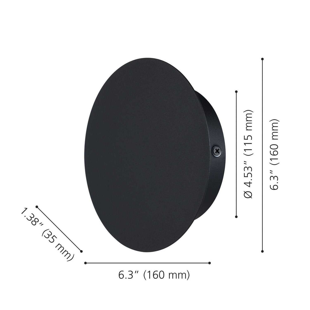 Alamilo LED Wall Sconce in Black Eglo Canada