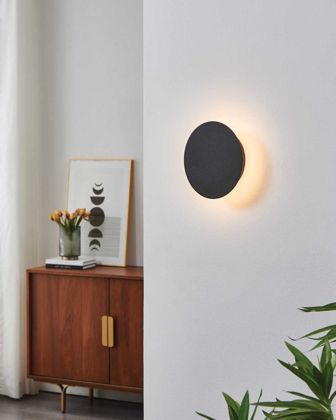 Alamilo LED Wall Sconce in Black Eglo Canada