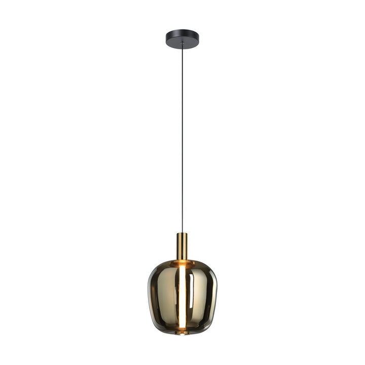 Fruitera LED Pendant in Black, Brushed Gold Eglo Canada