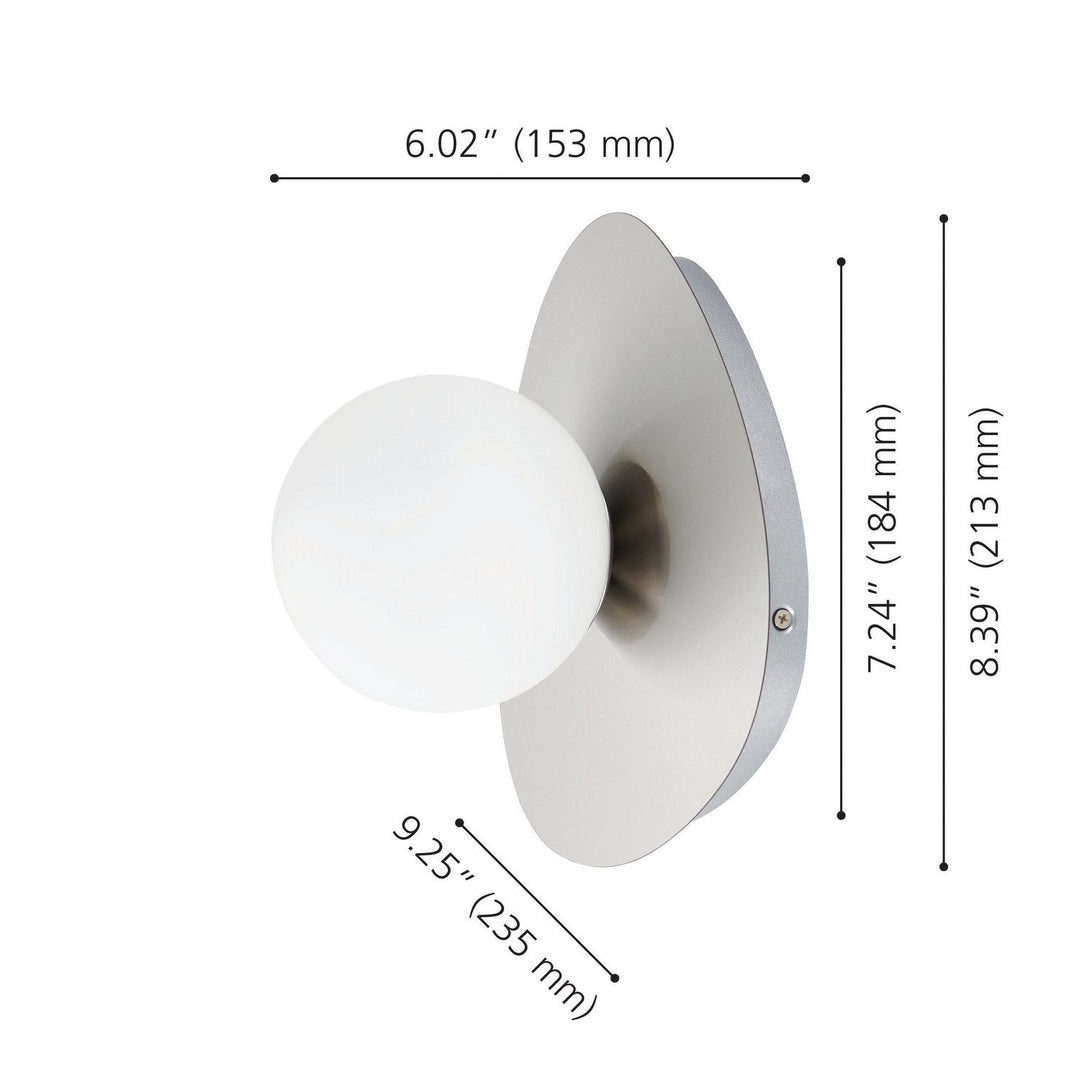 Castrovido LED Wall Sconce in Brushed Nickel Eglo Canada
