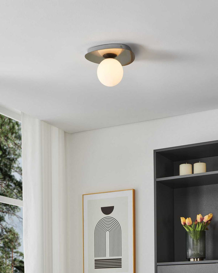 Castrovido LED Wall Sconce in Brushed Nickel Eglo Canada