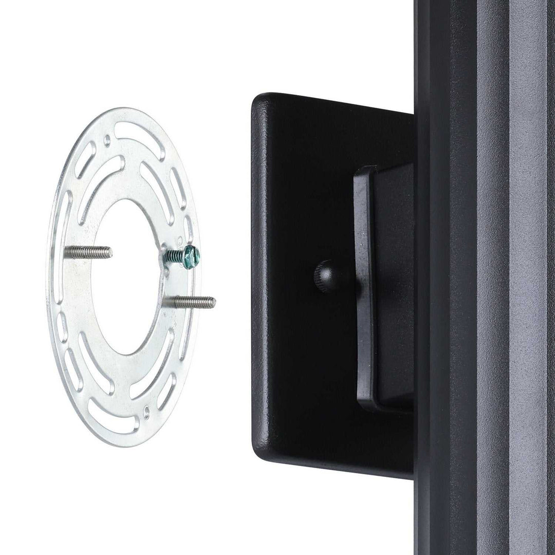 Portillo Two Light Exterior Wall Sconce in Black Eglo Canada