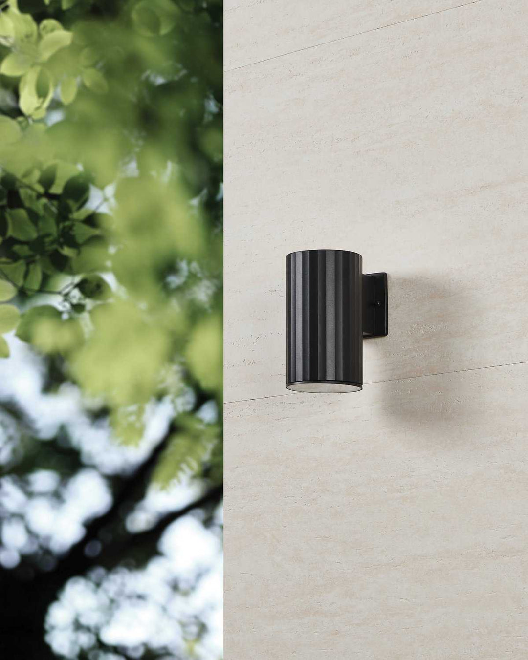 Portillo One Light Exterior Wall Sconce in Black Eglo Canada