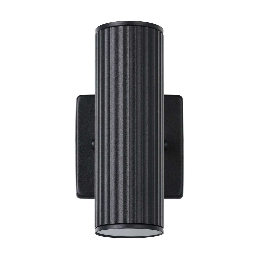 Portillo Two Light Exterior Wall Sconce in Black Eglo Canada