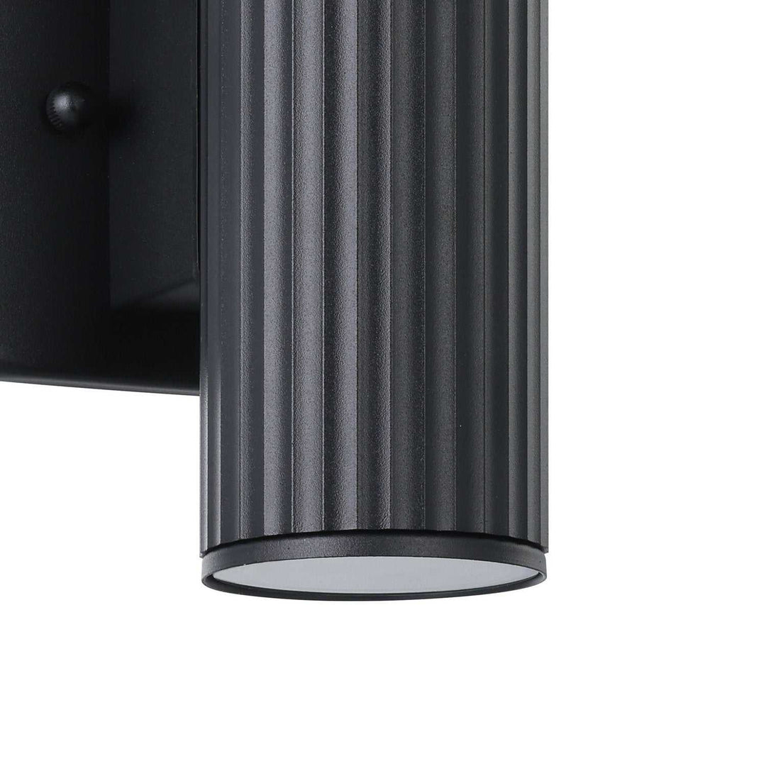 Portillo Two Light Exterior Wall Sconce in Black Eglo Canada