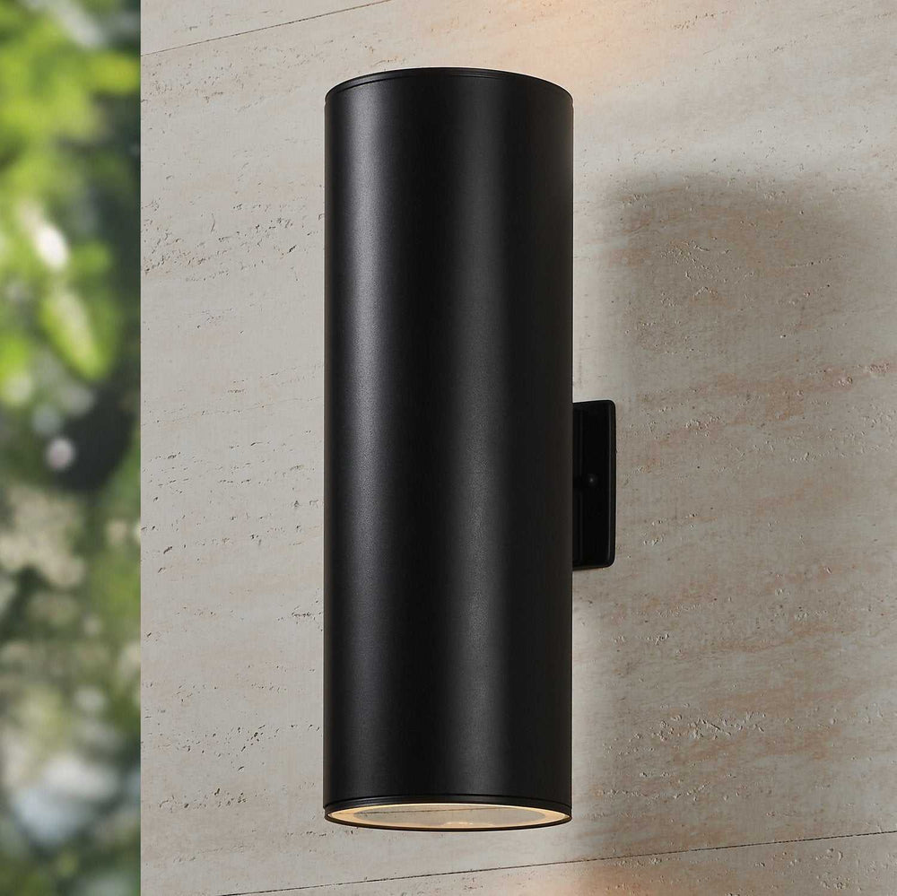 Ascoli Two Light Exterior Wall Sconce in Black Eglo Canada