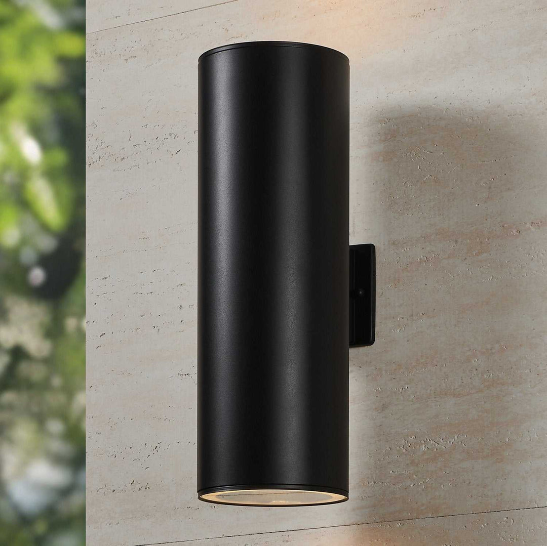 Ascoli Two Light Exterior Wall Sconce in Black Eglo Canada