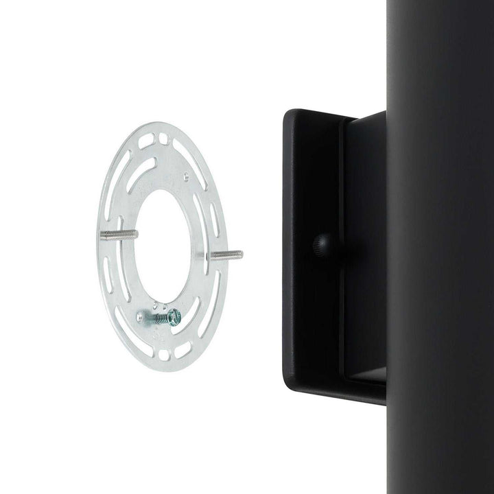 Ascoli Two Light Exterior Wall Sconce in Black Eglo Canada