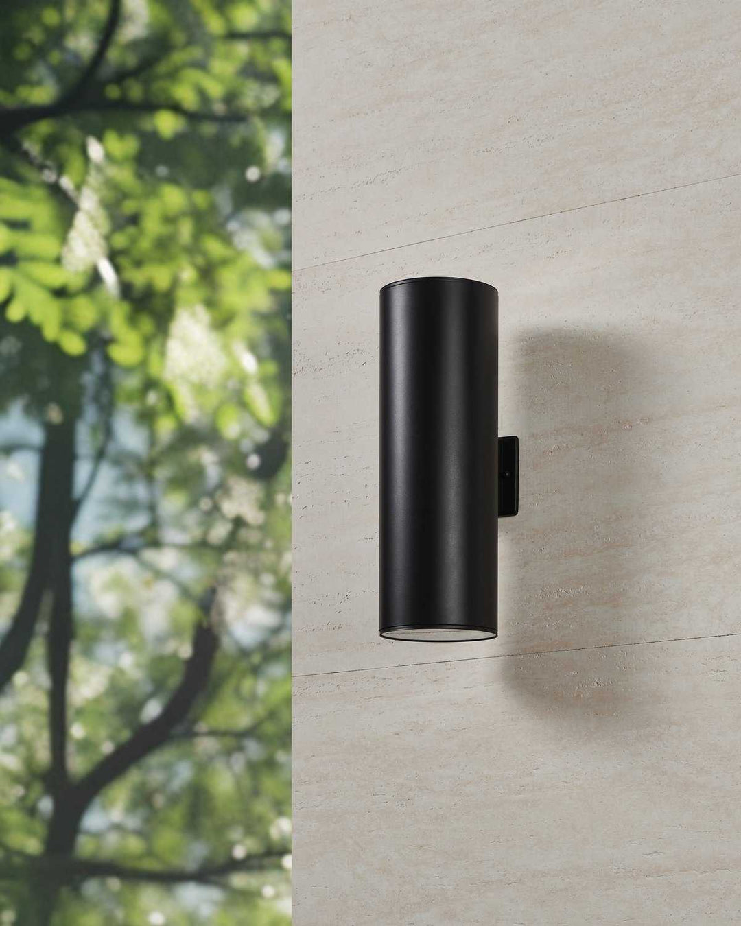 Ascoli Two Light Exterior Wall Sconce in Black Eglo Canada