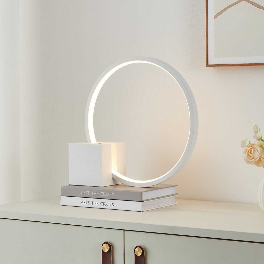 Nassa LED Table Lamp in White Eglo Canada