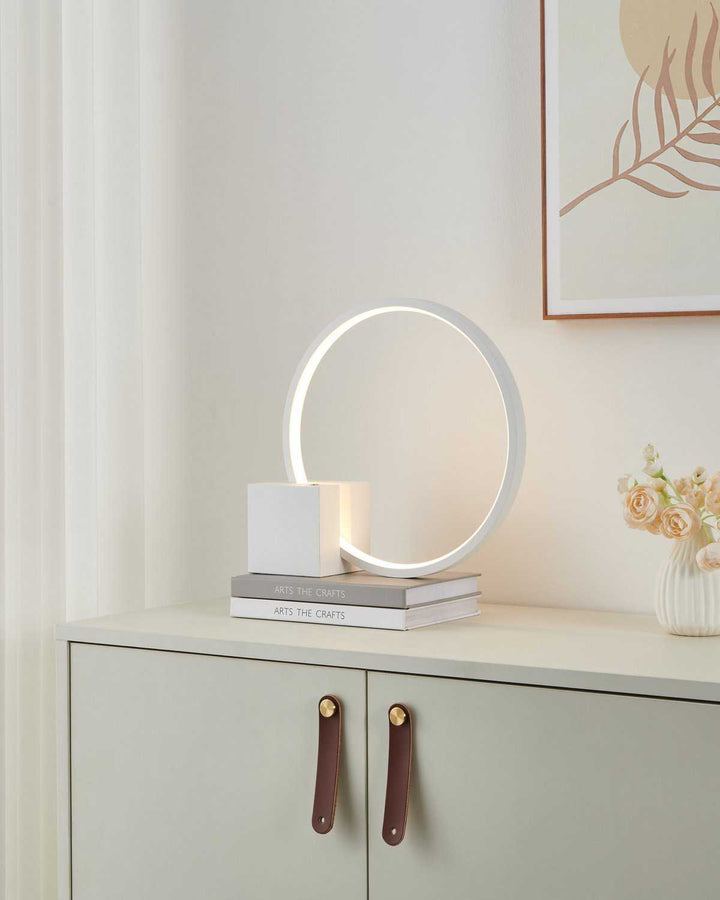 Nassa LED Table Lamp in White Eglo Canada