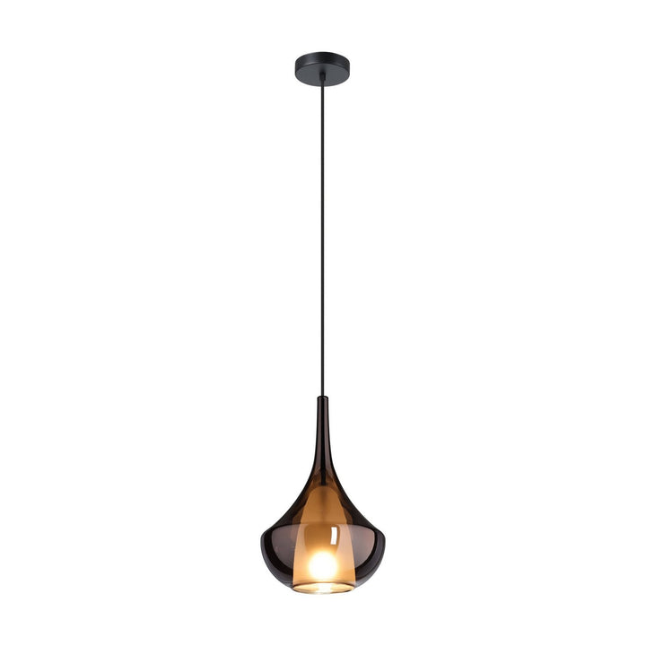 Almoster One Light Pendant in Black, Copper Smoked Eglo Canada