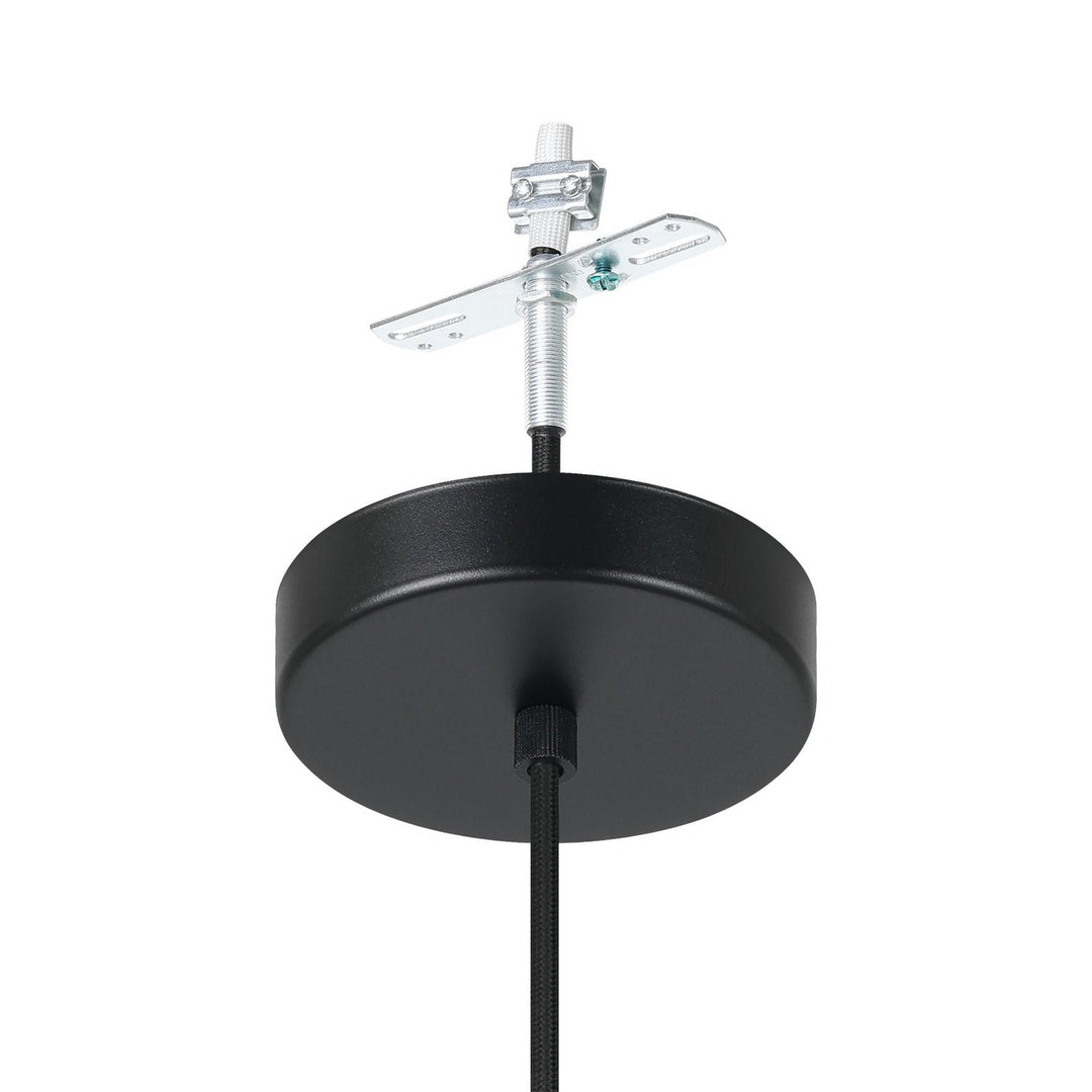 Almoster One Light Pendant in Black, Copper Smoked Eglo Canada