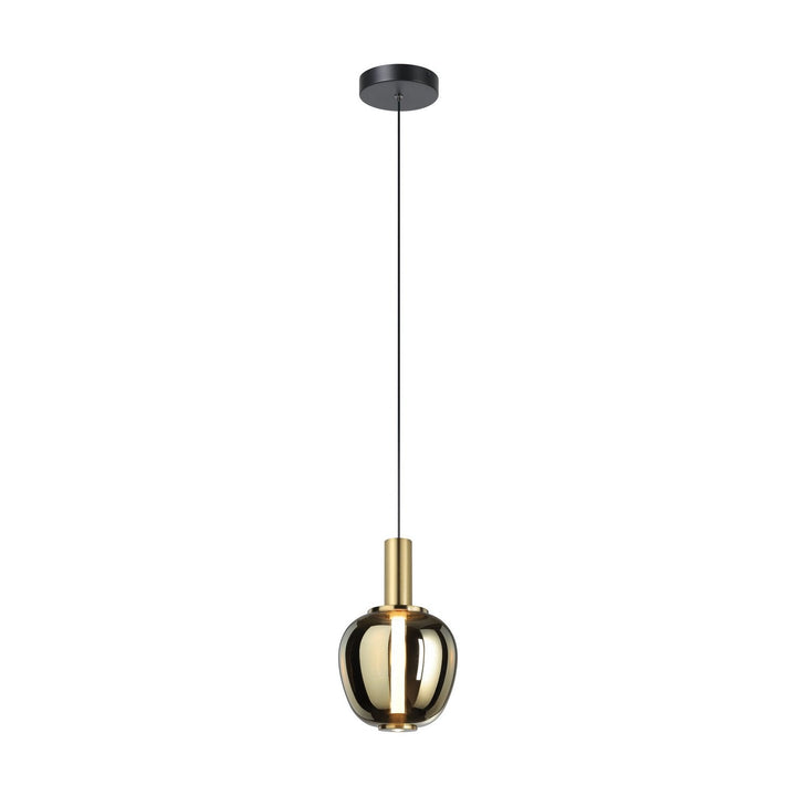 Fruitera LED Pendant in Black, Brushed Gold Eglo Canada