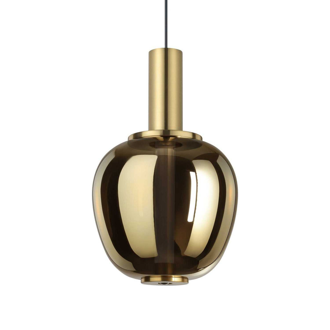 Fruitera LED Pendant in Black, Brushed Gold Eglo Canada