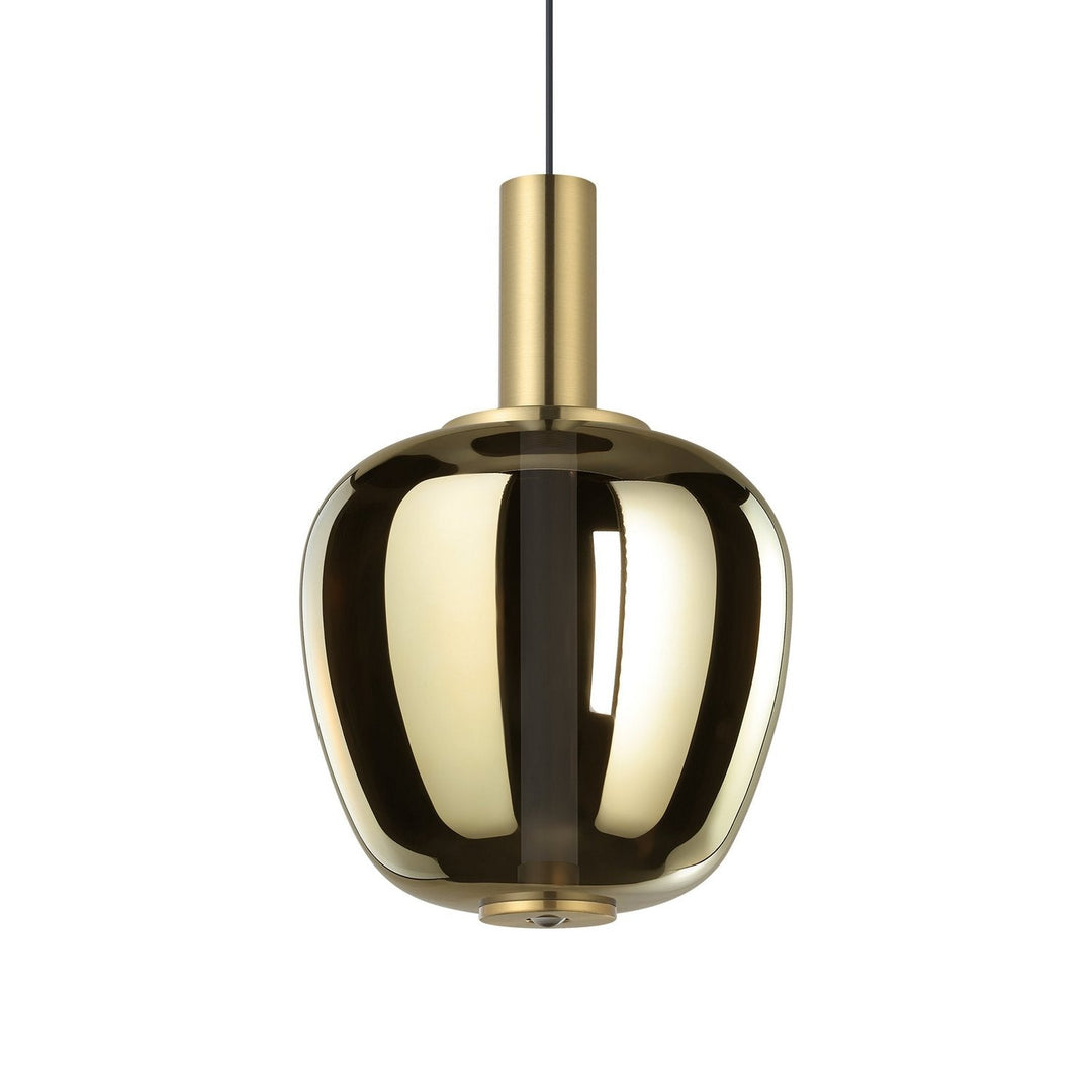 Fruitera LED Pendant in Black, Brushed Gold Eglo Canada