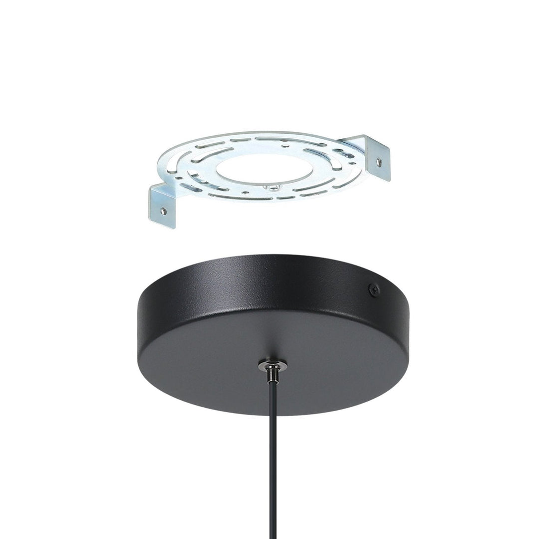 Fruitera LED Pendant in Black, Brushed Gold Eglo Canada