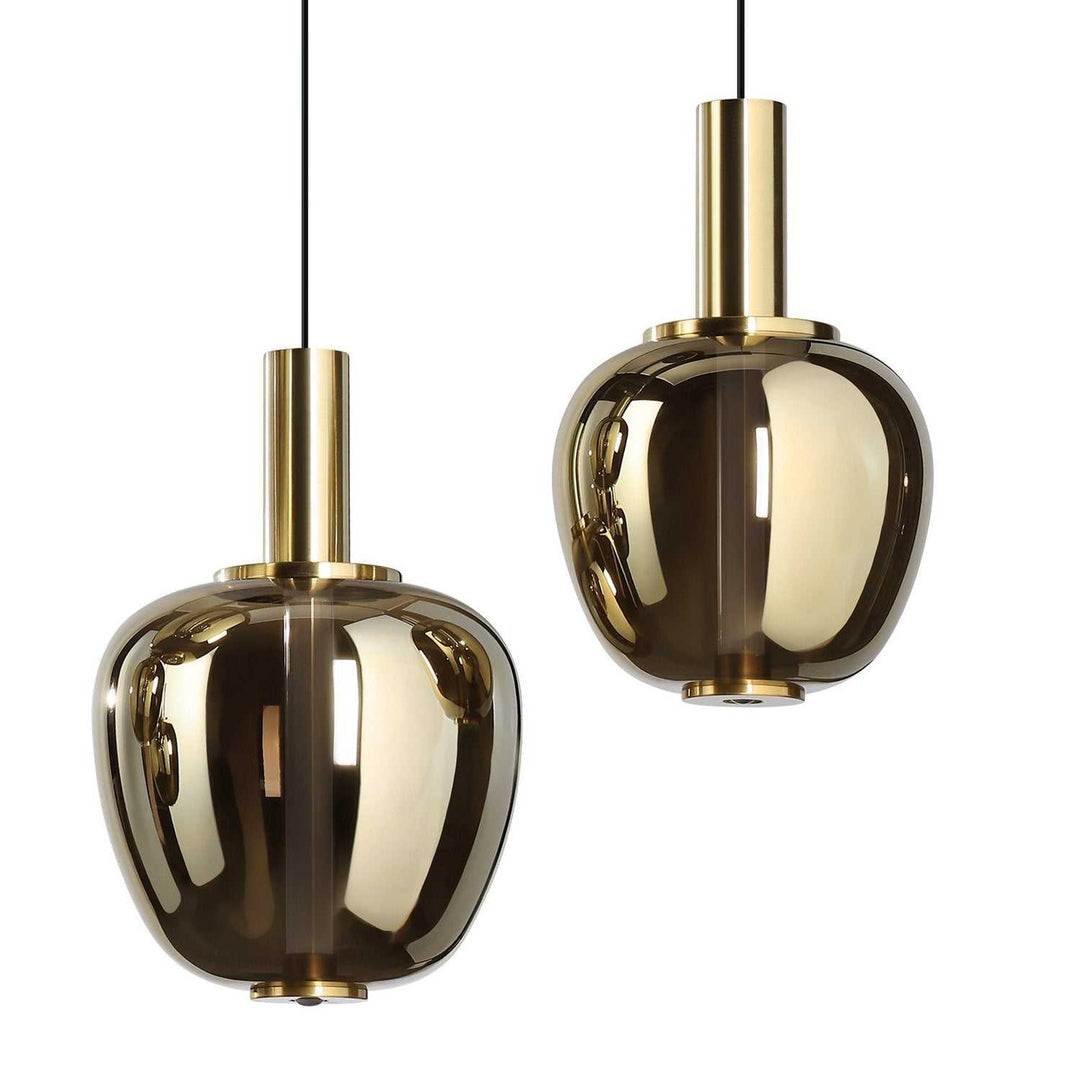 Fruitera LED Pendant in Black, Brushed Gold Eglo Canada