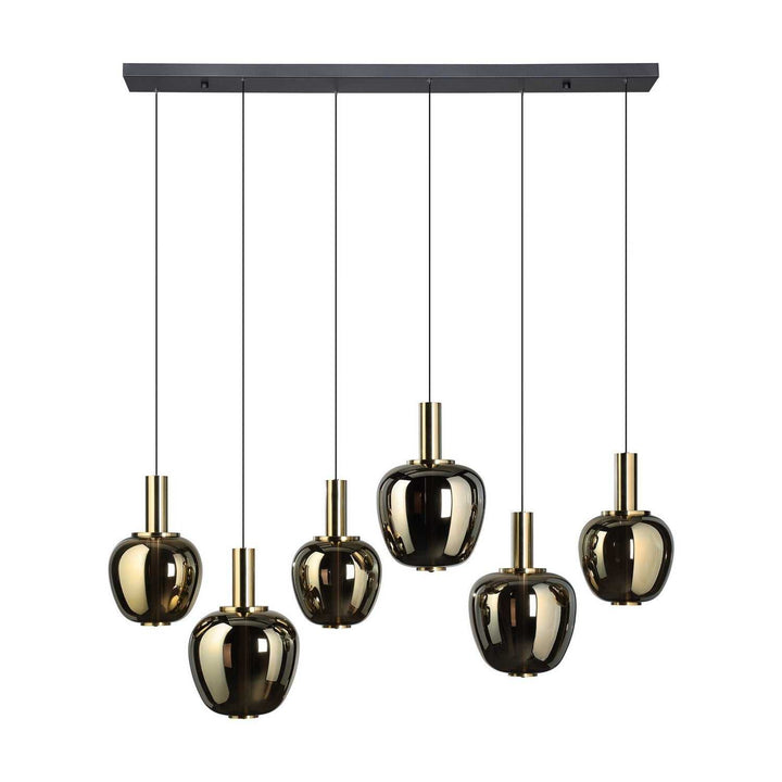 Fruitera LED Pendant in Black, Brushed Gold Eglo Canada