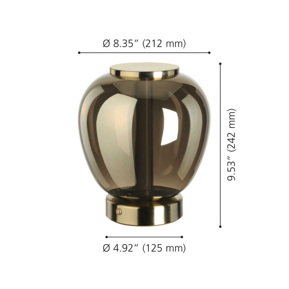 Fruitera LED Table Lamp in Brushed Gold Eglo Canada