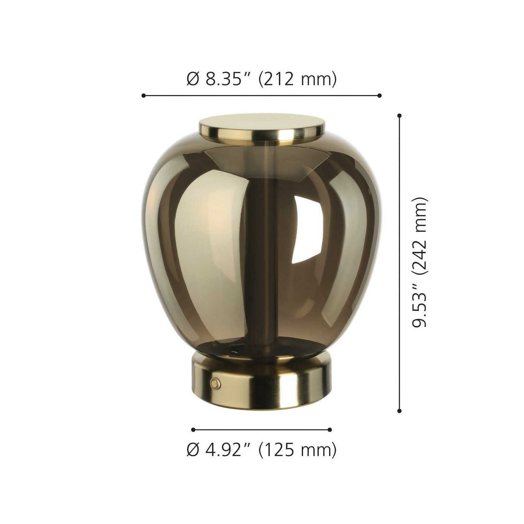 Fruitera LED Table Lamp in Brushed Gold Eglo Canada
