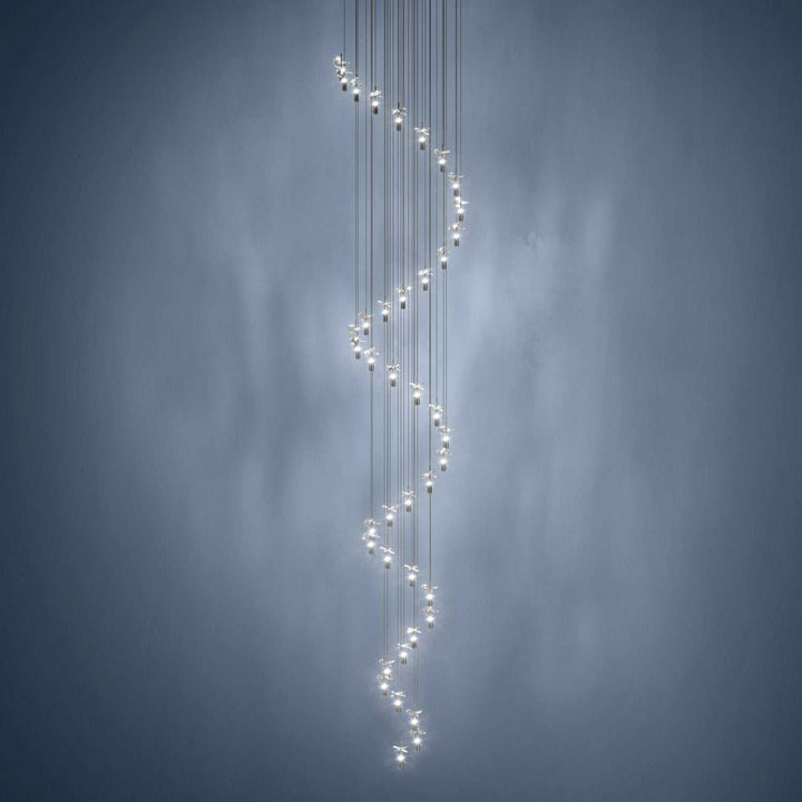 Comareira LED Pendant in Black Chrome Eglo Canada