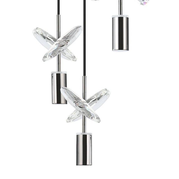 Comareira LED Pendant in Black Chrome Eglo Canada