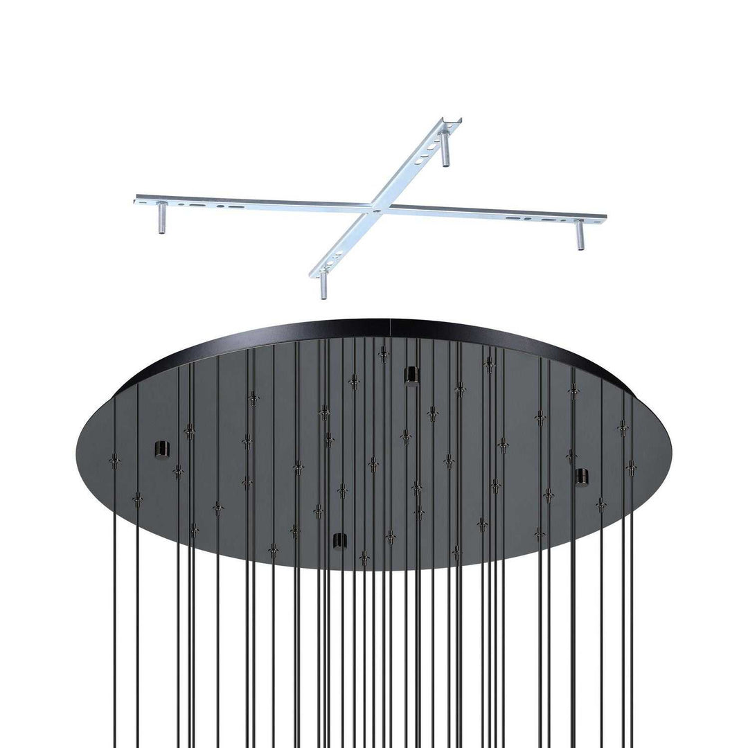 Comareira LED Pendant in Black Chrome Eglo Canada